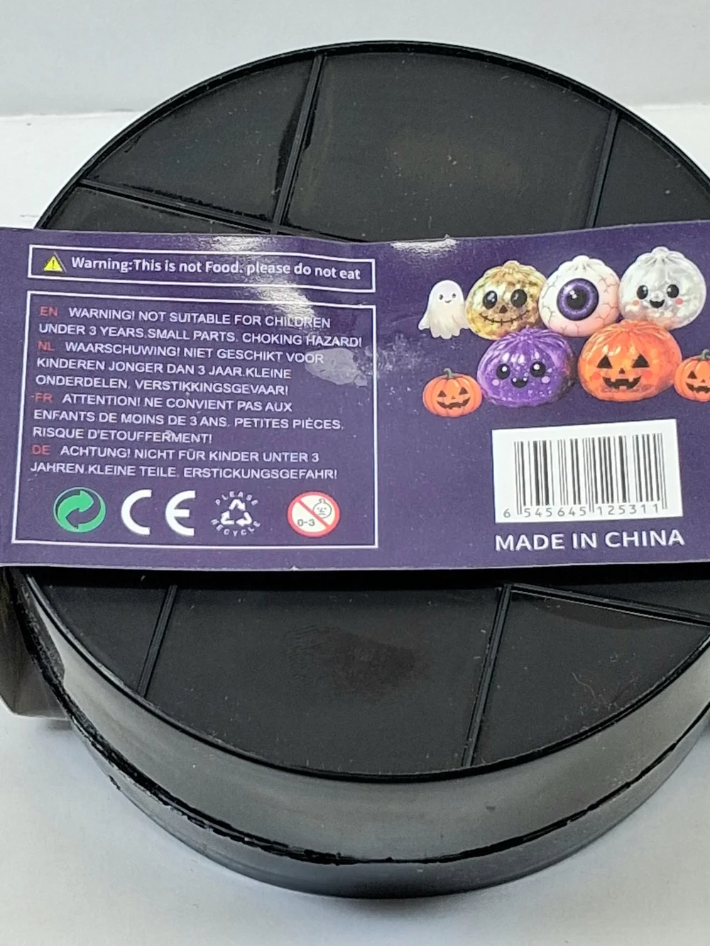 Halloween Mystery Mini Squishy Black Purple Orange New Sealed